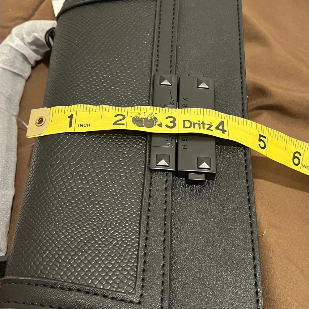 Nicole Miller NY Black Mini Clutch W/ Shoulder Strap NWT - Picture 13 of 14